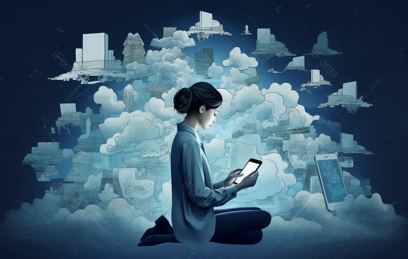 网络科技多媒体智能办公背景图,插画/手绘图,插画/手绘图库,插画/手绘图下载,插画/手绘